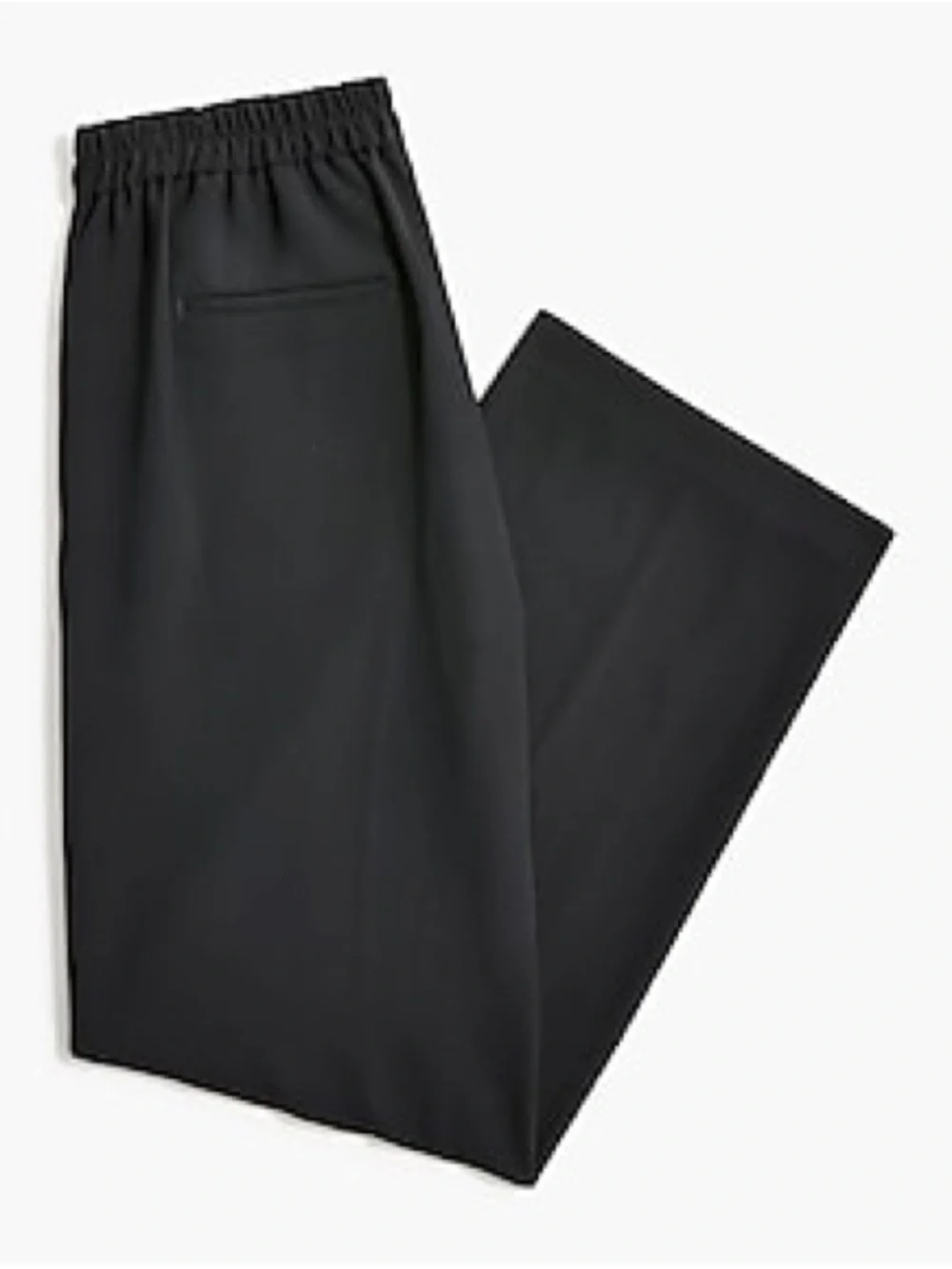 NWT J.Crew Factory Jamie Pant Black Elastic Waist Ankle Dress Pants 8P AL470